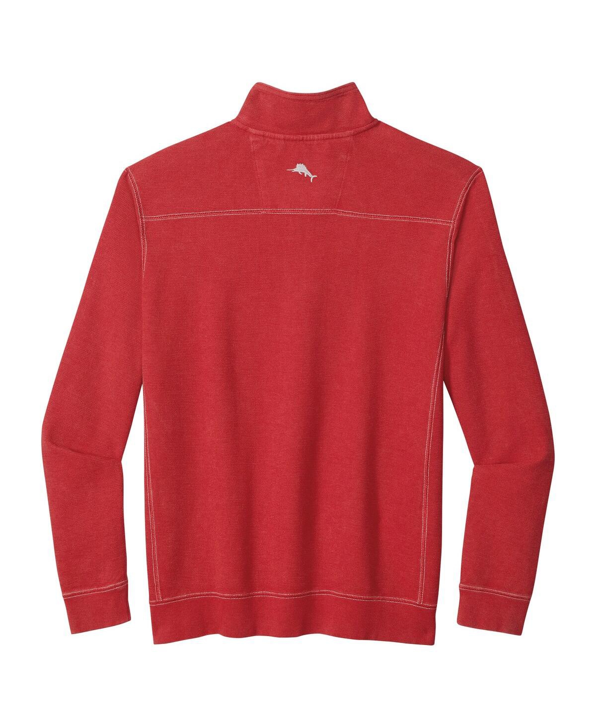 Tommy Bahama Men's Red Kansas City Chiefs Big Tall Montego Bay Half-Zip Pullover Sweatshirt