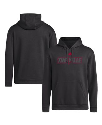 adidas - Men's Black Louisville Cardinals Strategy Fleece Hoodie