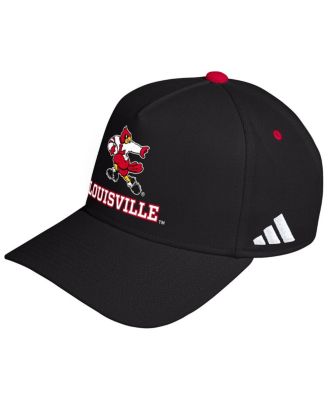 adidas - Men's and Women's Black Louisville Cardinals Throwback A-Frame Adjustable Hat