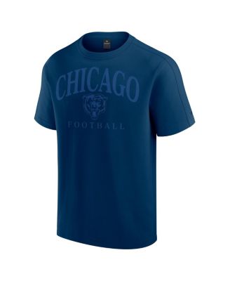 Men's and Women's Navy Chicago Bears Elements Flex Tri-Blend T-Shirt
