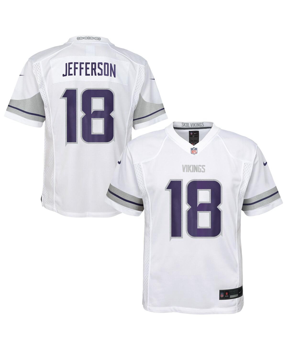 Nike Preschool Justin Jefferson White Minnesota Vikings Alternate Player Game Jersey