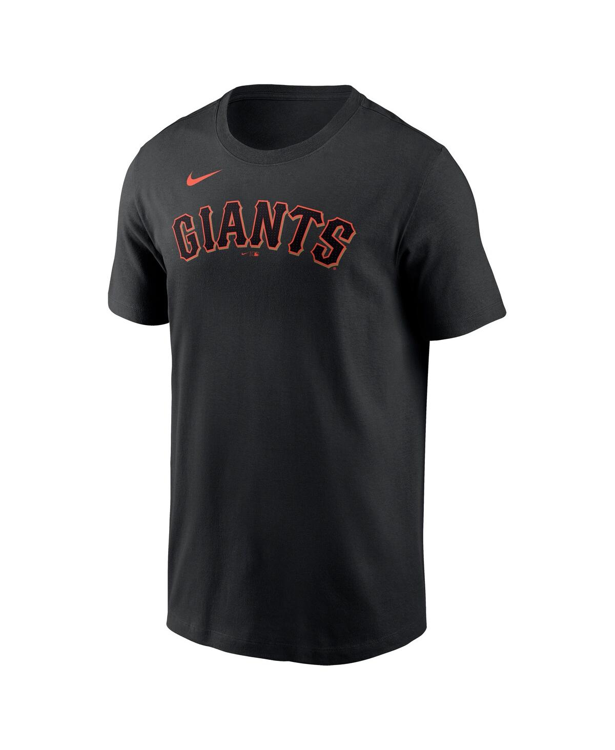 Nike Men's Keaton Winn Black San Francisco Giants Fuse Name Number T-Shirt