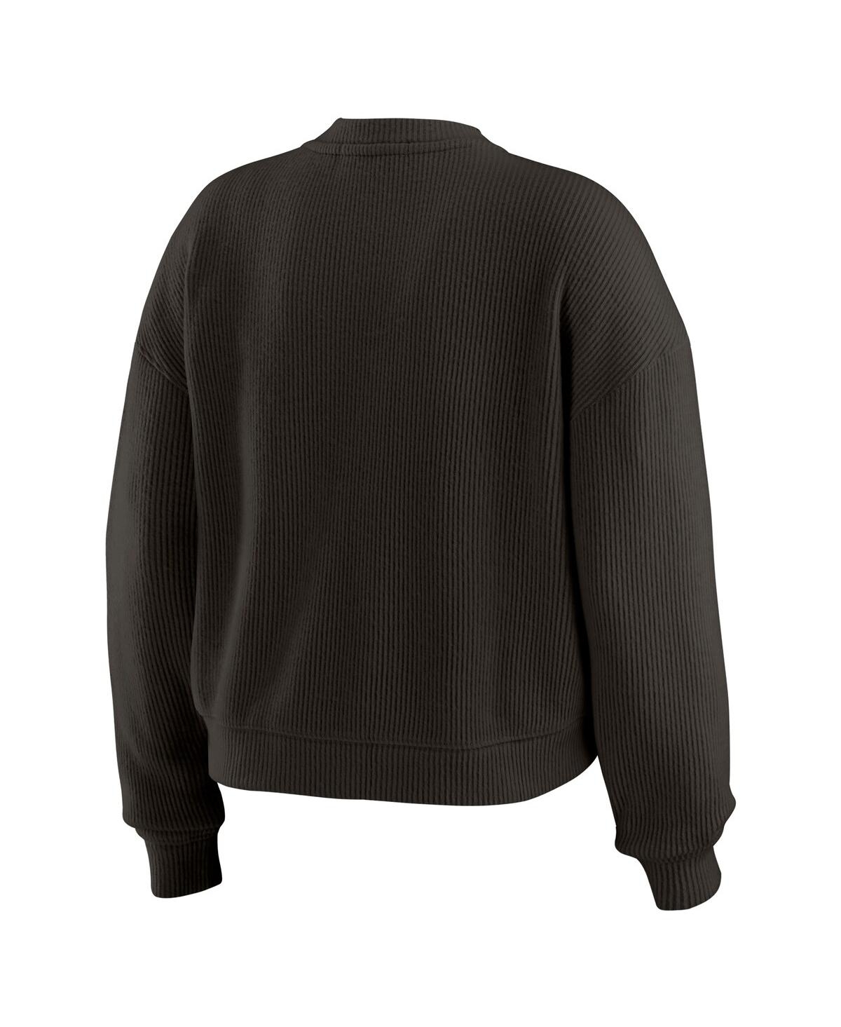 Wear By Erin Andrews Cream Jacksonville Jaguars Plus Size Knitted Tri-blend Long Sleeve T-shirt & P In Gray