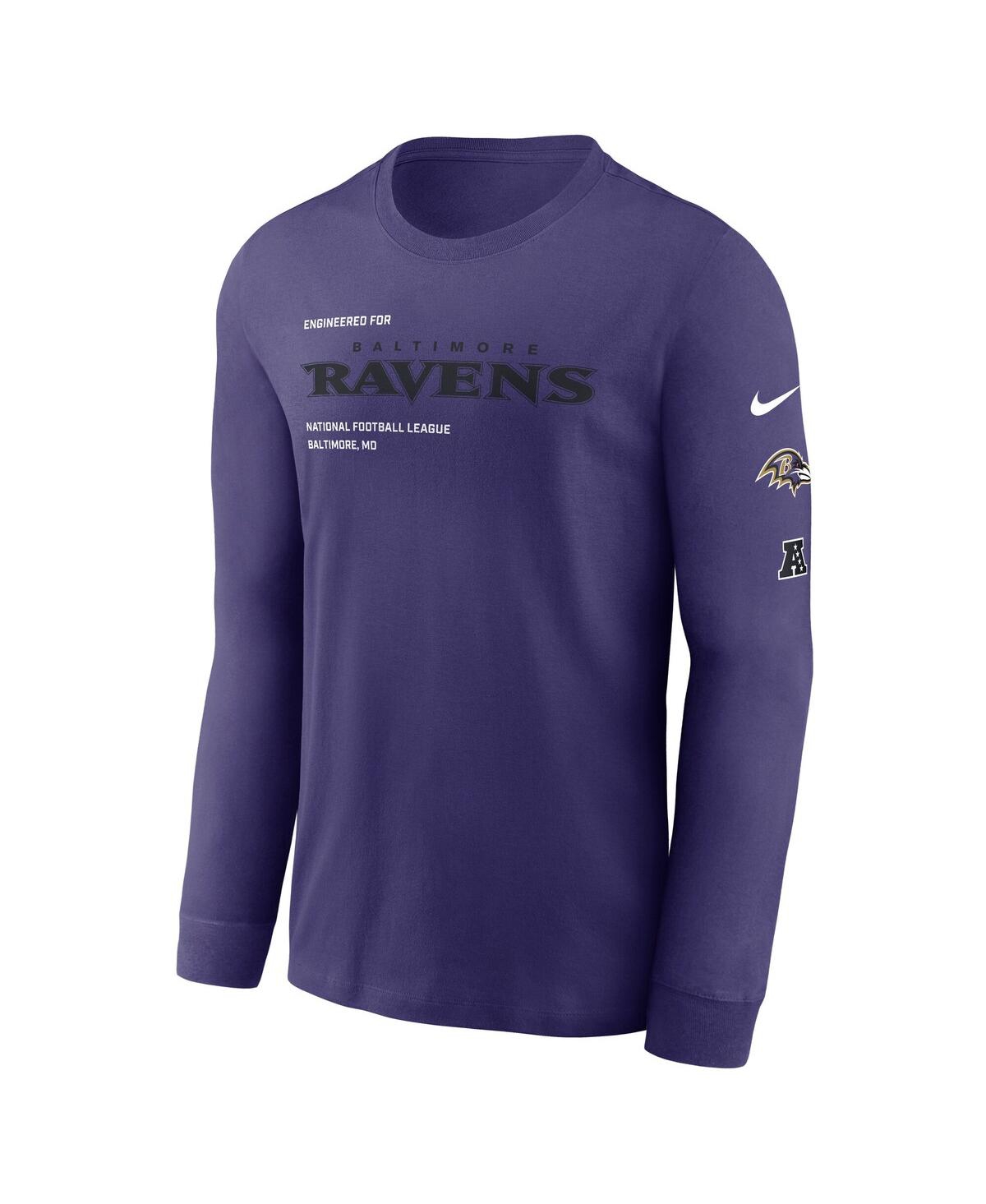 Nike Baltimore Ravens Play To Win Essential  Men's Nfl Long-sleeve T-shirt In Purple