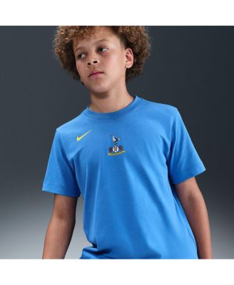 Big Boys and Girls Blue Tottenham Hotspur Total 90 Remix T-Shirt
