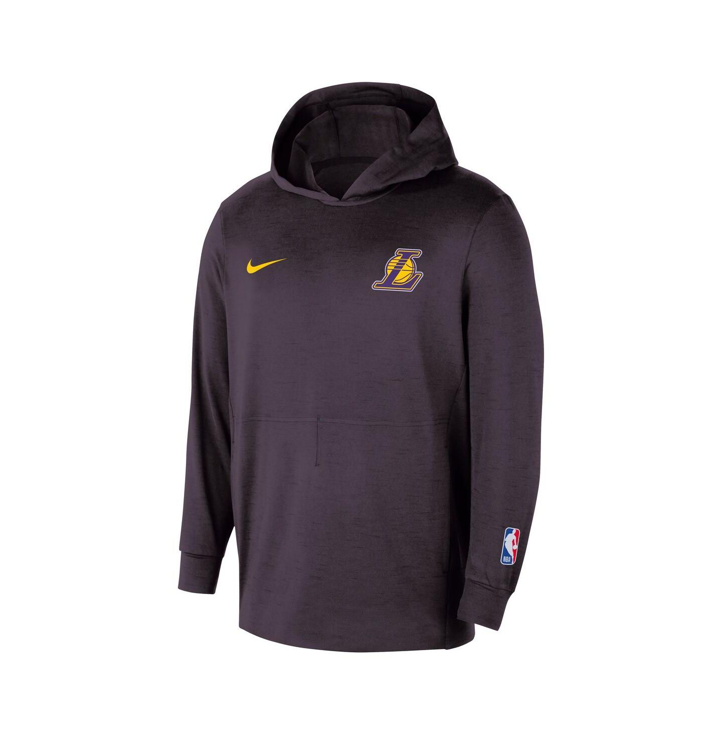 Мужское худи Nike Black Los Angeles Lakers Authentic Practice Yoga Restore Pullover — фото 2