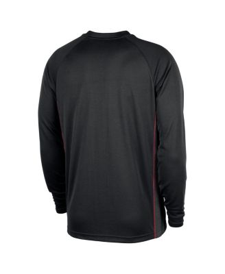 Men's Black Miami Heat 2025/26 Authentic Pre-Game Legend Dri-FIT Long Sleeve Shooting Shirt