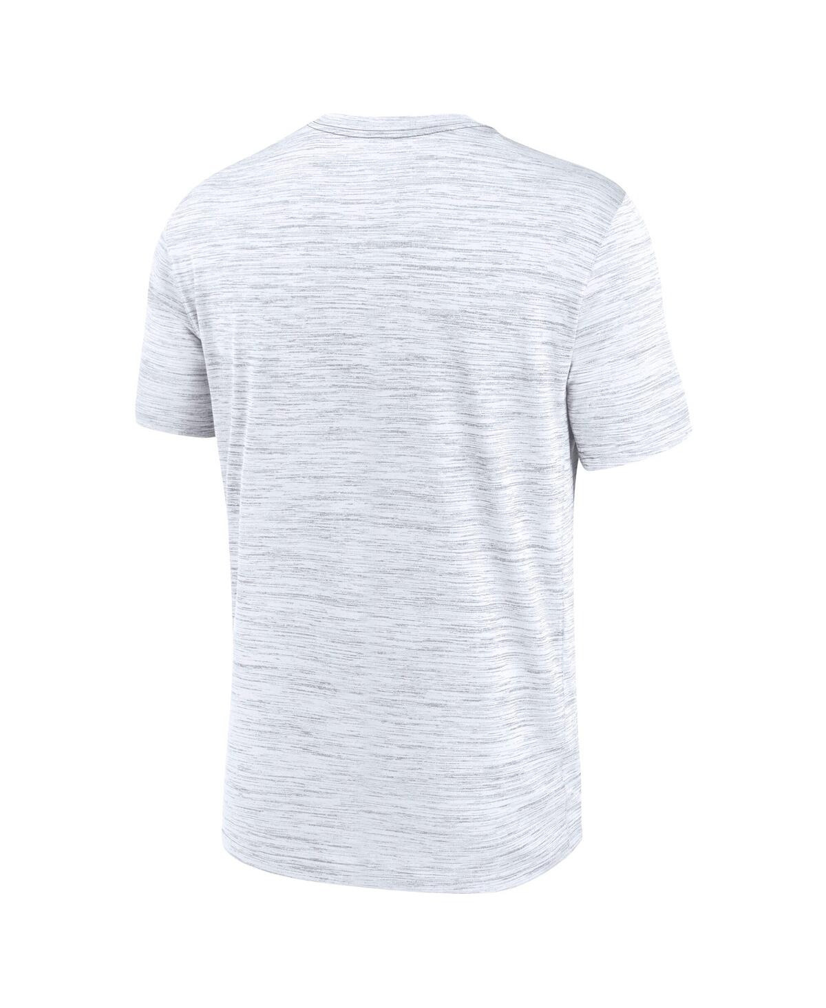 Nike Men's White West Virginia Mountaineers Velocity Stacked Performance T-Shirt