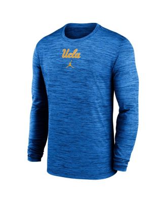 Men's Blue UCLA Bruins 2025 Sideline Velocity Performance Long Sleeve T-Shirt