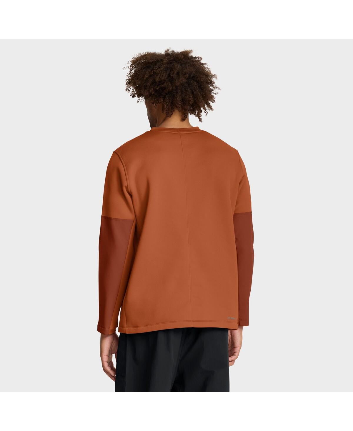 Nike Texas Sideline Coach  Men's Therma-fit College Long-sleeve T-shirt In Orange