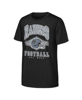 Outerstuff - Big Boys and Girls Black Las Vegas Raiders Kick Off T-Shirt