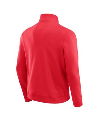 Darius Rucker Collection by Men's Scarlet Ohio State Buckeyes Quarter-Zip Pullover Sweatshirt