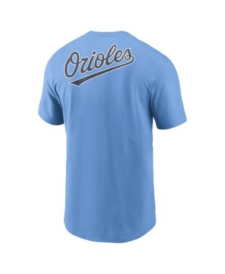 Men's Light Blue Baltimore Orioles Record Shattered T-Shirt