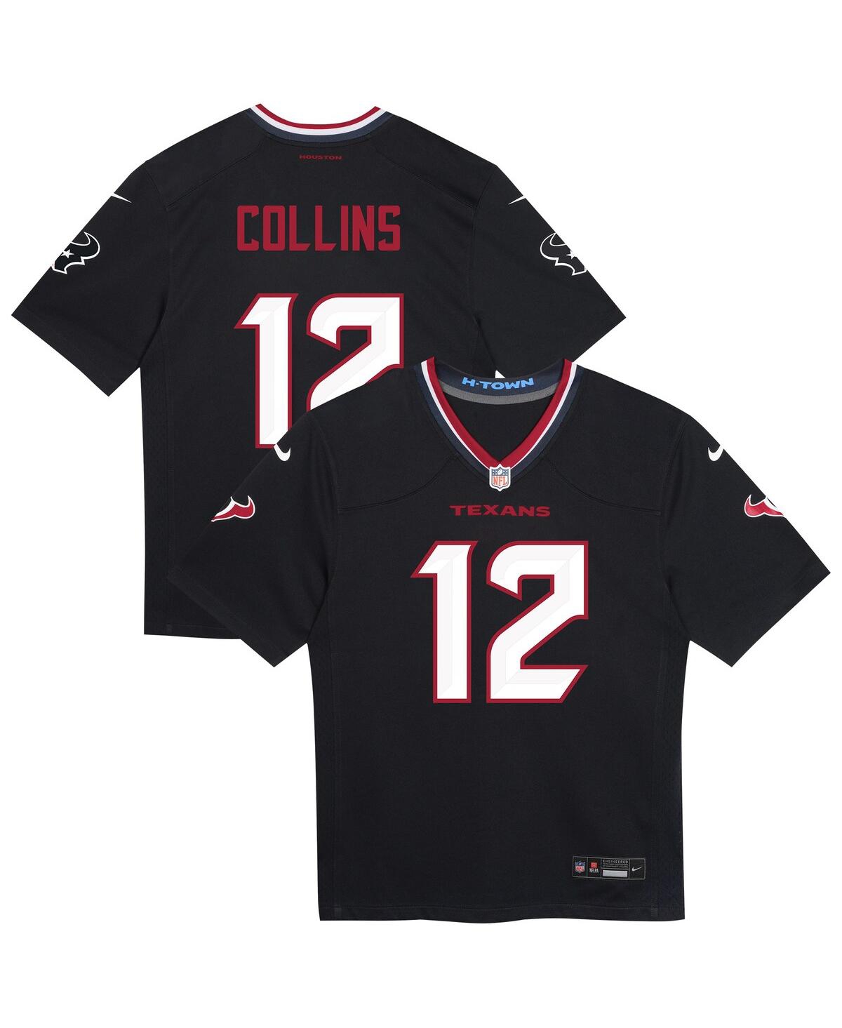 Nike Preschool Nico Collins Navy Houston Texans Team Player Game Jersey