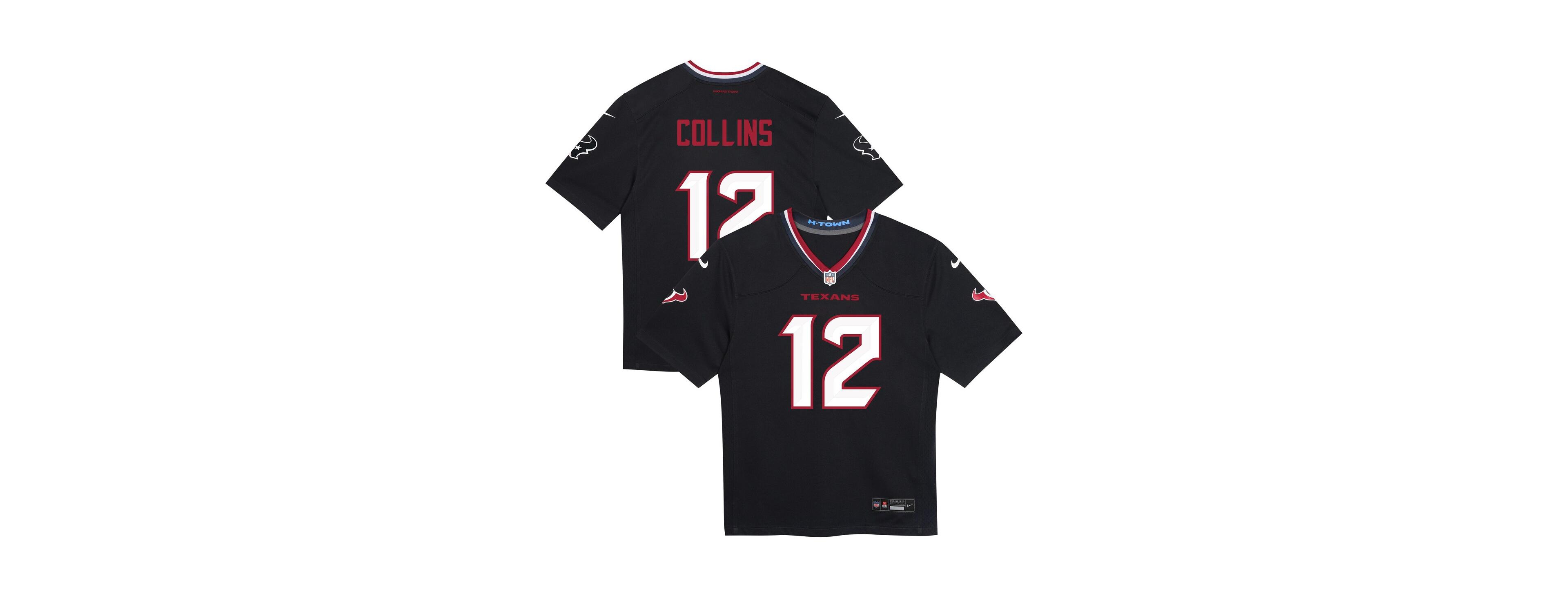 Nike Preschool Nico Collins Navy Houston Texans Team Player Game Jersey