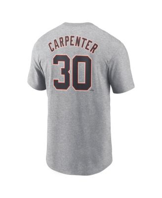 Men's Kerry Carpenter Gray Detroit Tigers Fuse Name Number T-Shirt