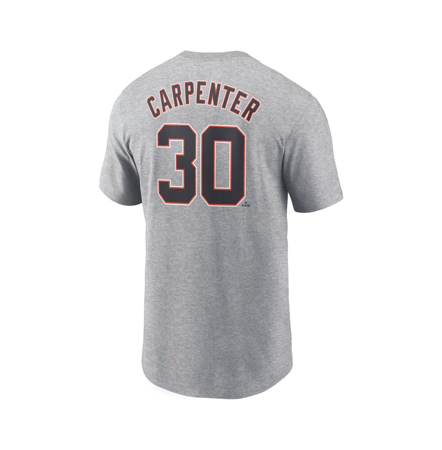 Мужская футболка Nike Kerry Carpenter Gray Detroit Tigers Fuse Name & Number — фото 3