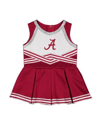 Girls Baby Boys and Girls Crimson Alabama Crimson Tide Lollipop Park Cheer Dress