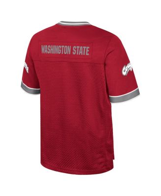 Men's Crimson Washington State Cougars Nothing but the Hits Football Jersey