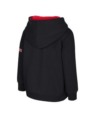 Toddler Black Ohio State Buckeyes Big Logo Volume Fleece Pullover Hoodie