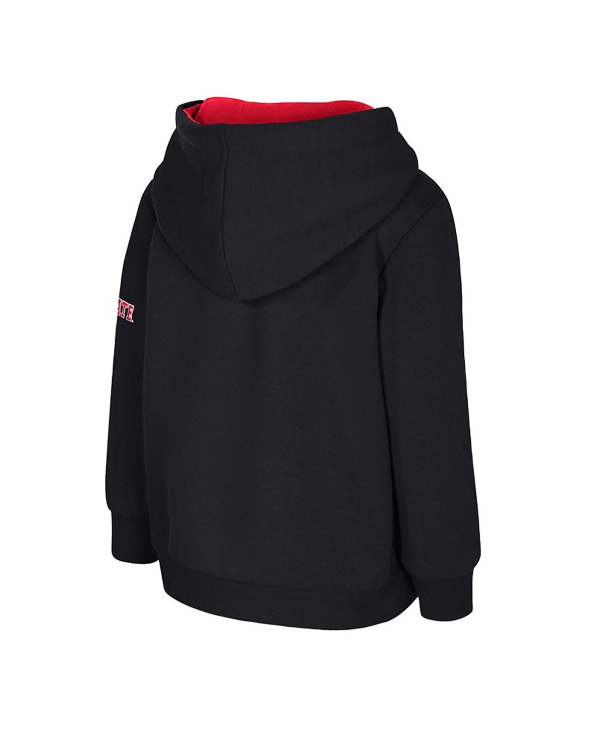 Colosseum Toddler Black Ohio State Buckeyes Big Logo Volume Fleece Pullover Hoodie In Black