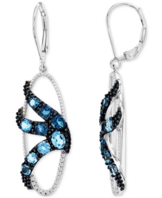 Diamond Drop Earrings (0.09 ct. t.w.) in Sterling Silver