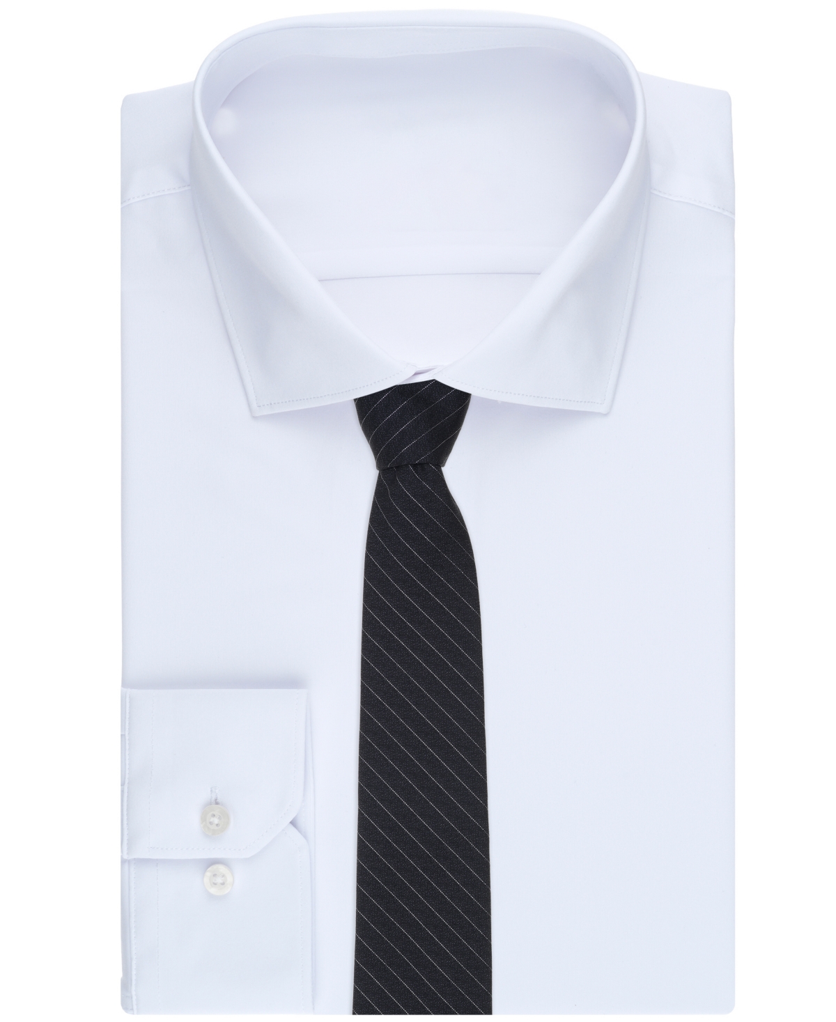 Michael Kors Men's Lurex Stripe Tie In Black