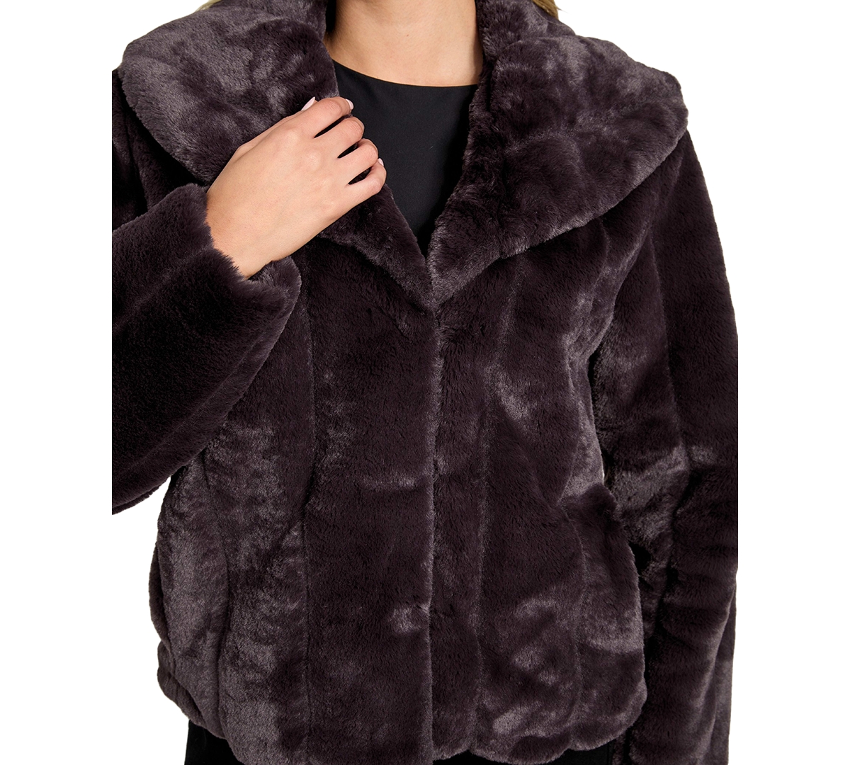 Guess Women's Sophy Faux-fur Jacket In Brown