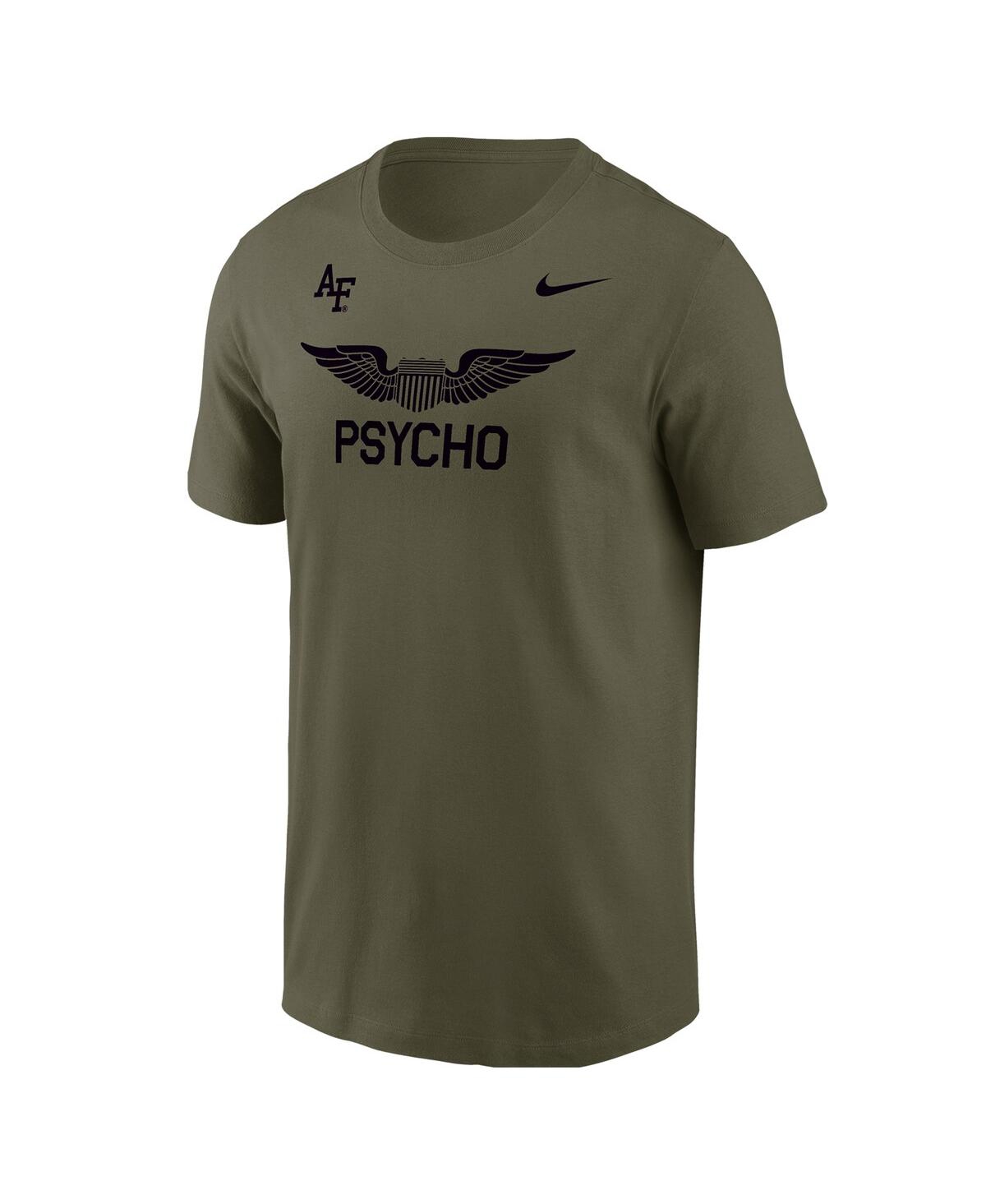 Nike Olive Air Force Falcons Apls Fighting Falcon Collection Rivalry T-shirt In Green