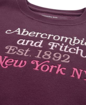 Girls' Multicolor Logo Crewneck Sweatshirt