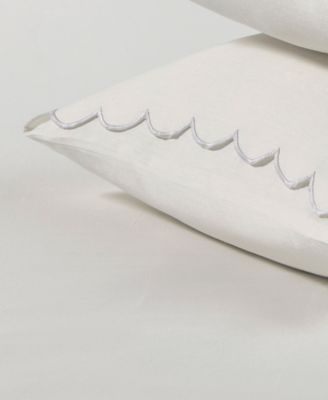 Scallop Cotton 2-Pc. Pillowcase Pair, King