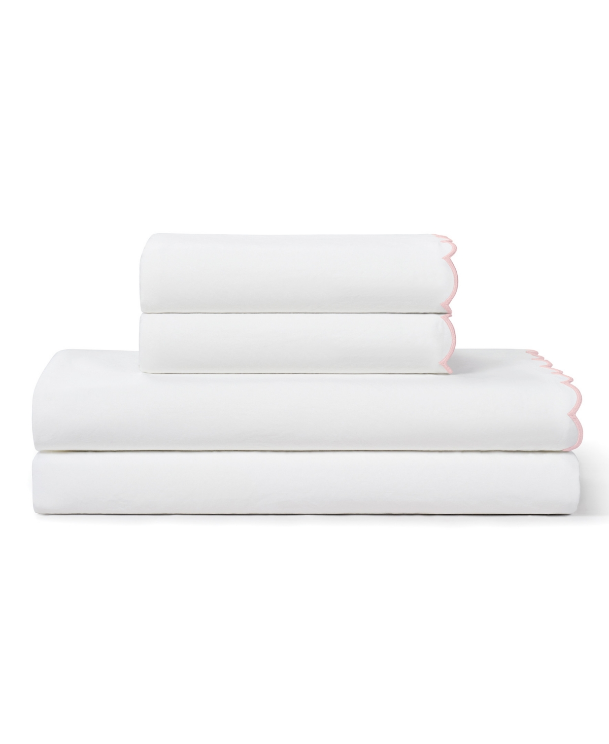 Peri Home Scallop 300-thread Count Cotton 4-pc. Sheet Set, Full In Multi