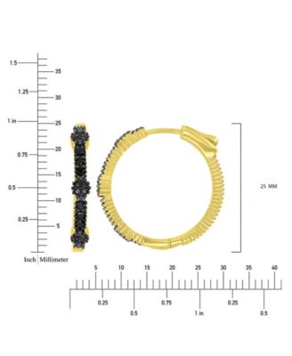 Black Spinel Earrings (0.668 ct.t.w.) in Sterling Silver