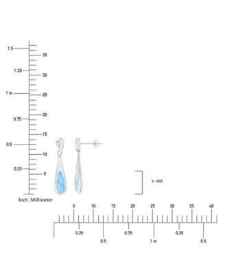 Oval Shape Opal (1.45 ct. t.w.) Earrings in Sterling Silver