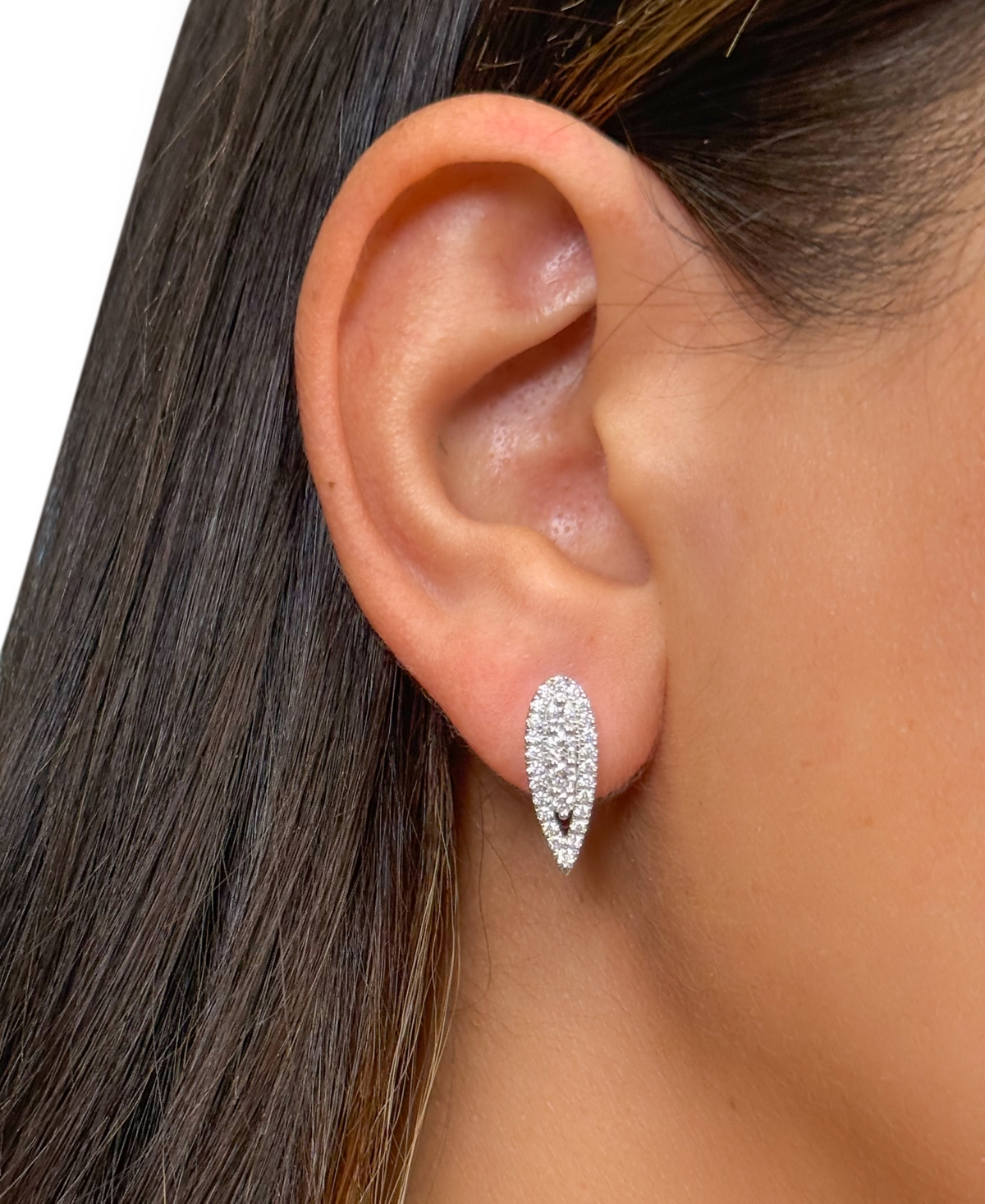 Le Vian Vanilla Diamond Stud Earrings (0.74 Ct. T.w.) In Platinum In Silver