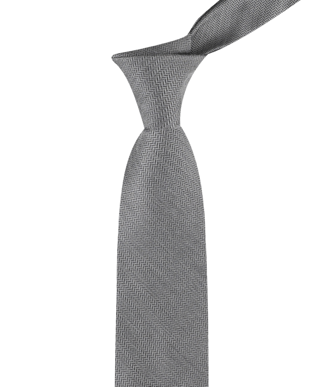 Tommy Hilfiger Men's Hazel Herringbone Solid Tie In Gray