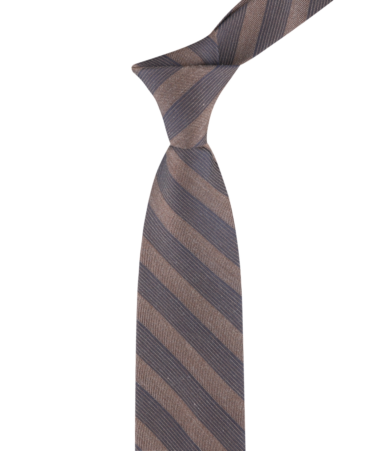 Tommy Hilfiger Men's Striped Tie In Brown
