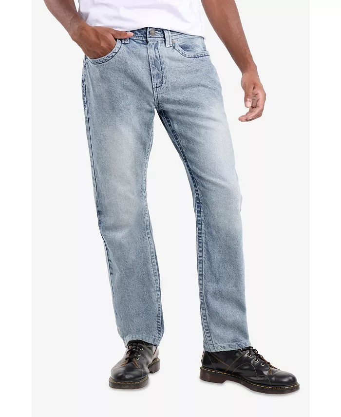 Men's Saddle Stitch Straight Fit Jeans - thumbnail 10