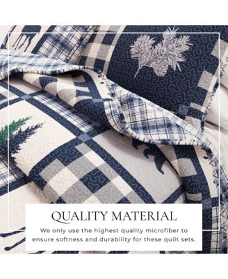 Rustic Lodge All-Season 3 Pc Quilt Set