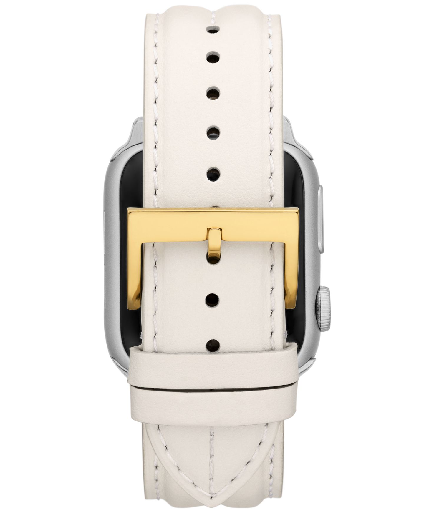 Ремешок Tory Burch кожаный Ivory для Apple Watch 38-45mm — фото 2