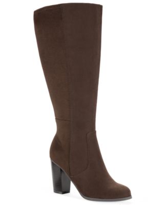 Women's Addyy Extra Wide Calf Dress Zipper Boots, Created for Macy's