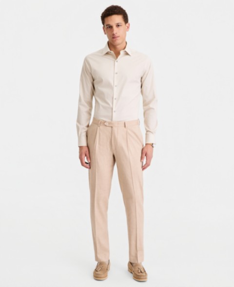 Мужские брюки Michael Kors Men's Linen Blend Classic-Fit Pant