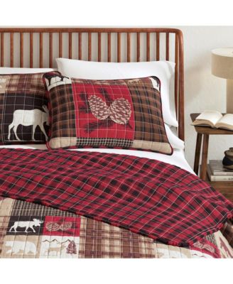 Rustic Woodland Reversible Microfiber Quilt Set with Shams