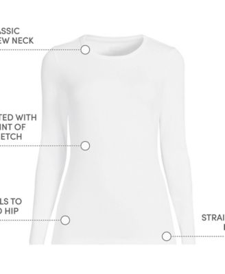 Plus Size Long Sleeve Micro Rib T-Shirt