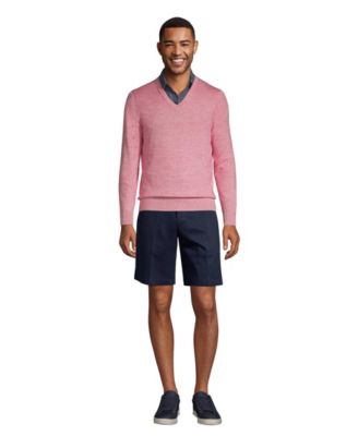 Men's No Iron 9" Comfort Waist Plain Front Chino Short