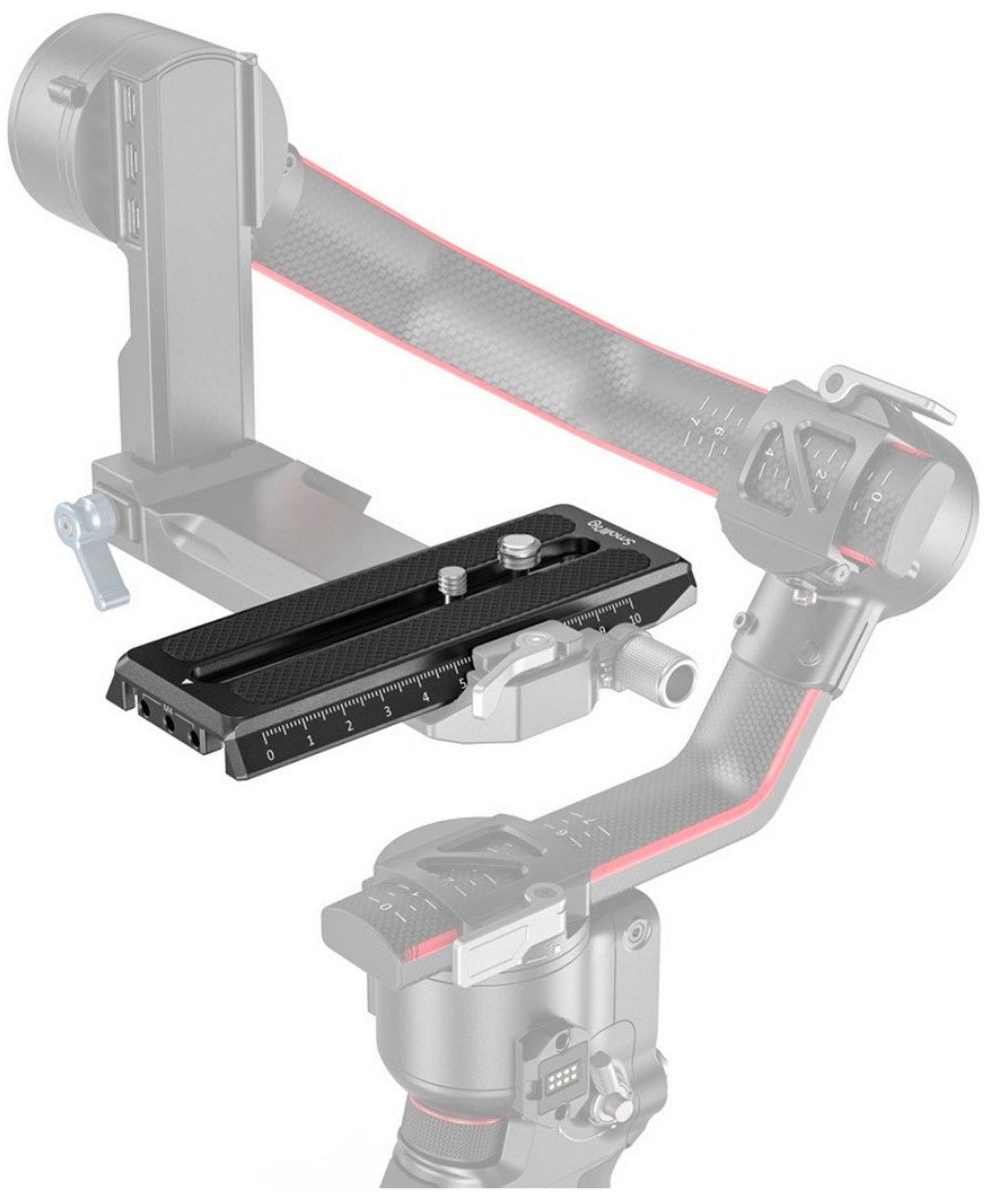 SmallRig Manfrotto-style Quick Release Plate for Dji Rs 2 / Rsc 2 / Ronin-S / Rs 3 / Rs 3 Pro / Rs 4 / Rs 4 Pro Gimbals