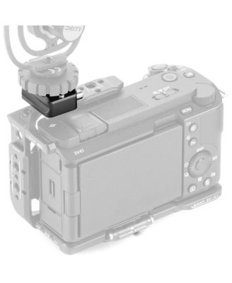 Cold Shoe Receiver Adapter with Locking Pin, Black