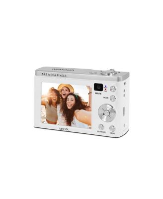 MINOLTA MNB5Z 48 MP / 5K Ultra HD Dual Lens Camera w/5x Optical Zoom (White)