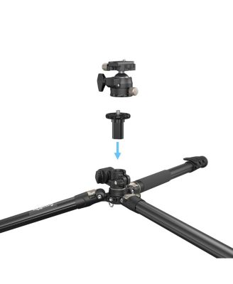 CT200 4-Section Lateral Center Column Aluminum Tripod/Monopod