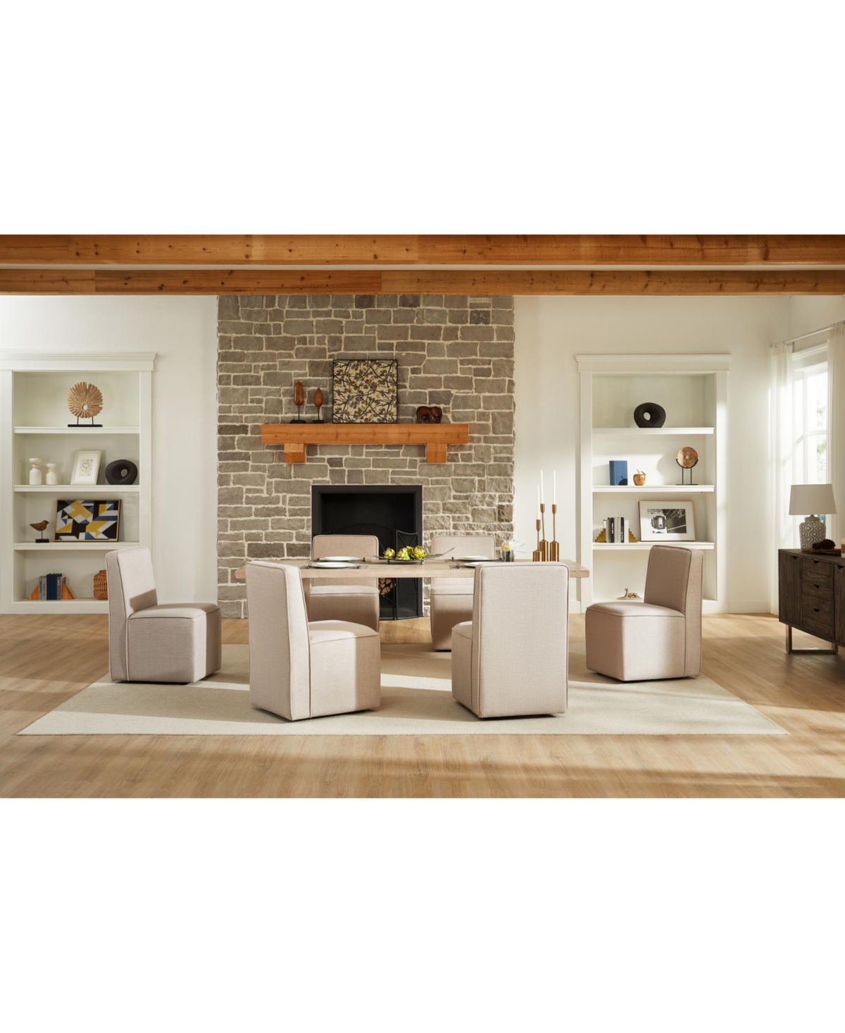 Streamdale Dining Chair w/casters